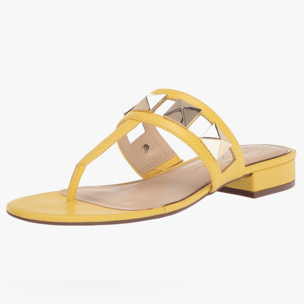 Jessica Simpson Movena Buttercup Embellished Slip-on things Size 7.5 NEW sandals